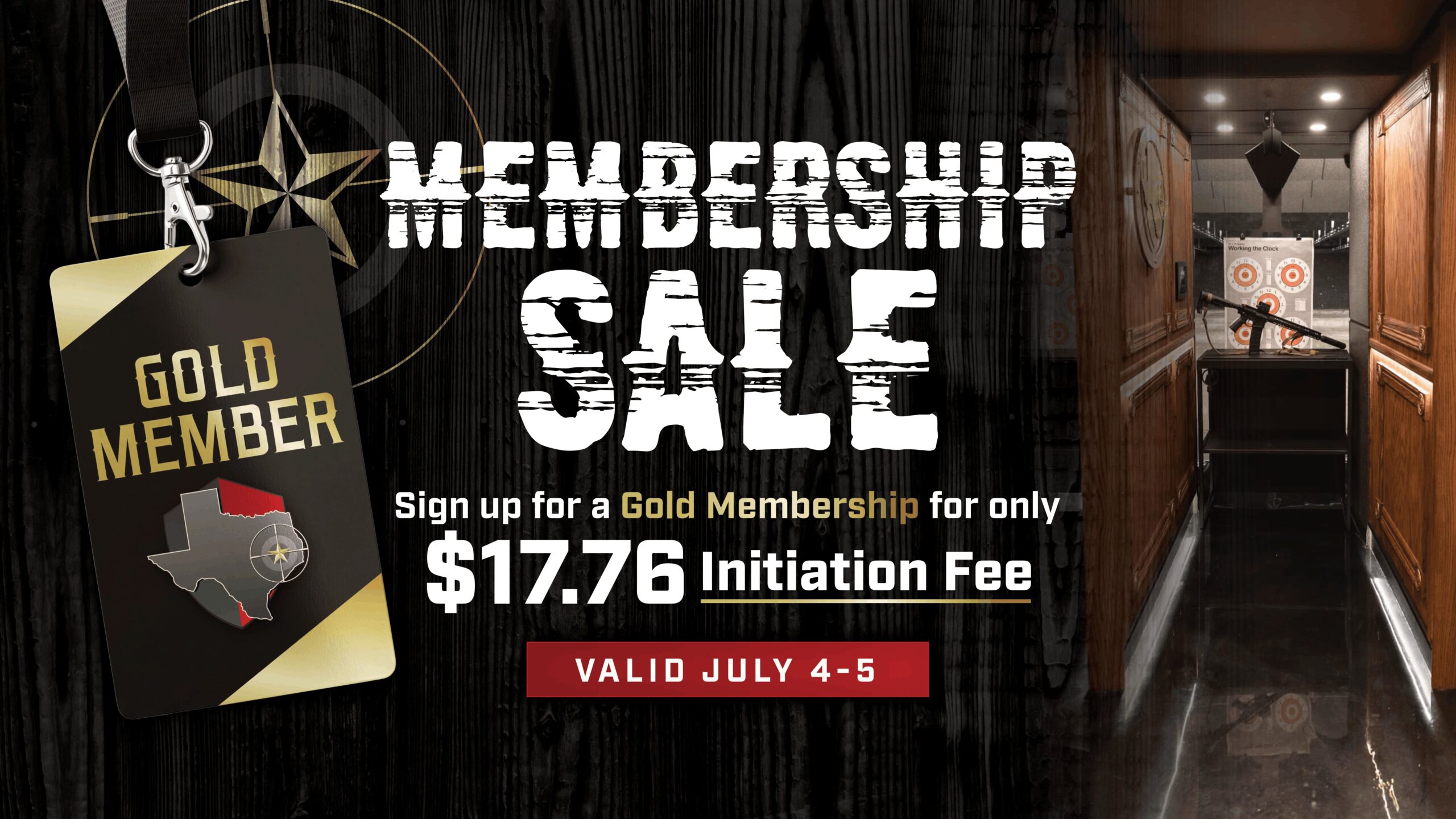 $17.76 Membership Initiation (July 4-5)