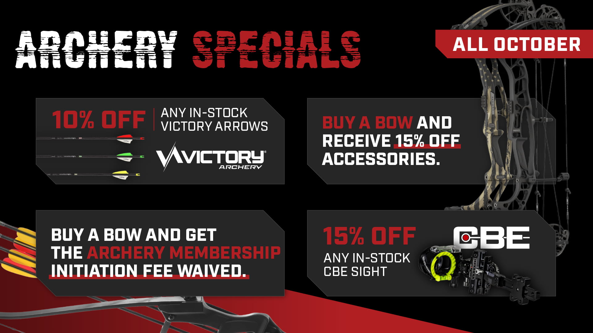 October Archery Specials