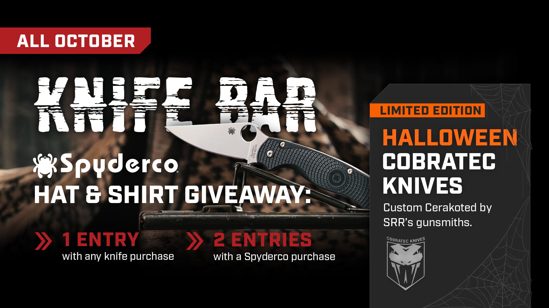 October Knife Bar Specials