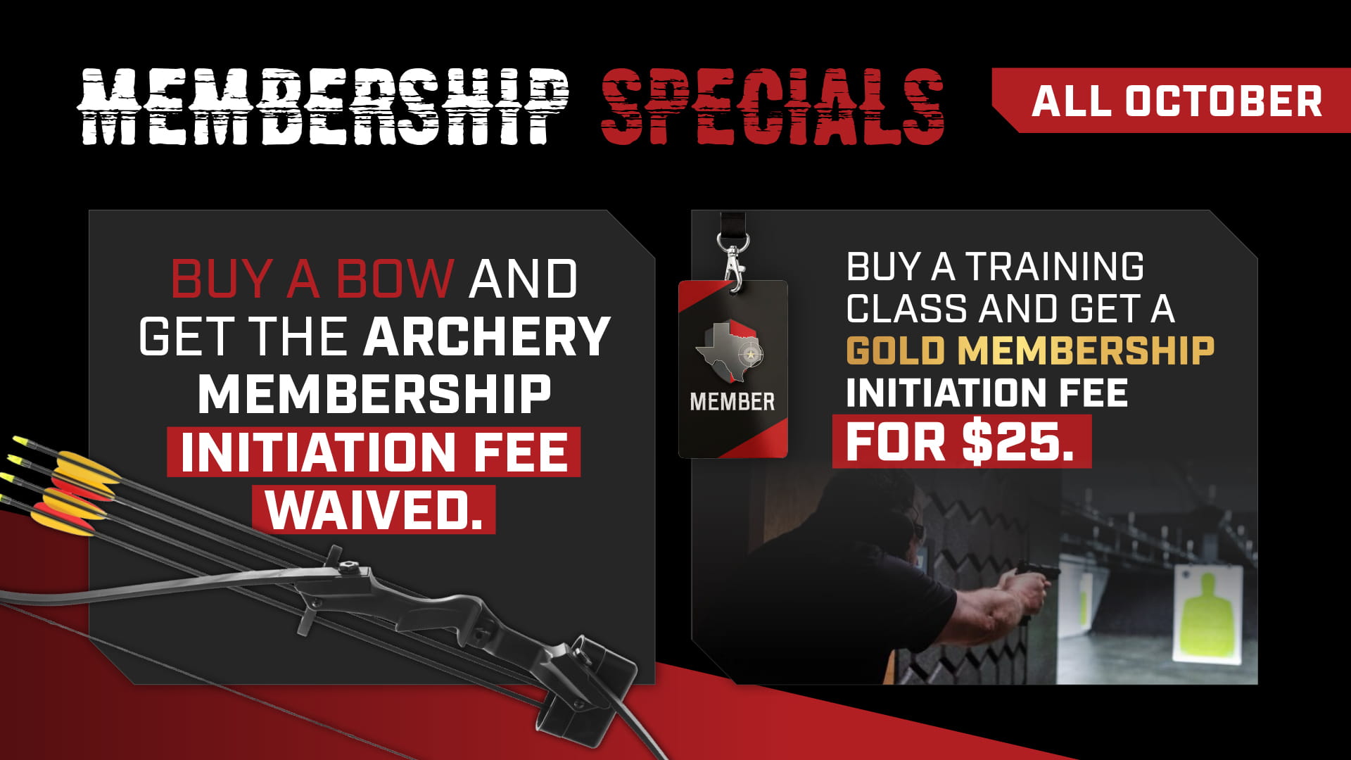 October Membership Specials